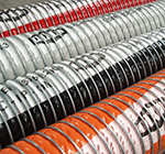 Composite Hose Assemblies manufactured from fabrics and films for strength and resistance to media, ...